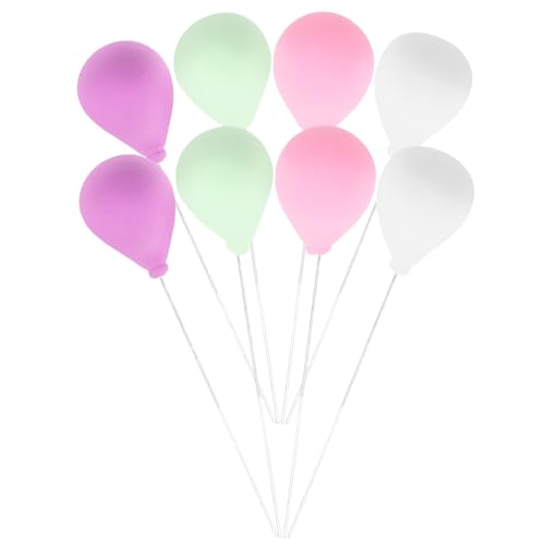 Zerodeko 8Stücke Luftballons Für Puppenhaus Dekoration Farbenfrohe Ballons Für Mini Zubehör Für DIY Und Terrarien von Zerodeko
