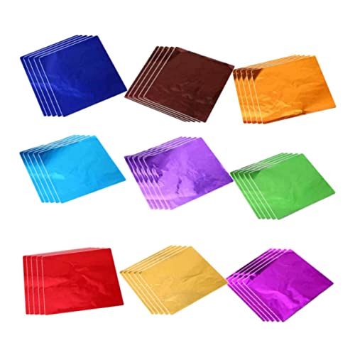 Zerodeko 900stücke Schokoladen Verpackung Aus Aluminiumfolie Folienpapier Zum Verpacken Von Schokolade Geschenkpapier Mit Glänzender Oberfläche Gemischte Farben Pro Packung Zerodeko 900stücke Schokoladen Verpackung Aus Aluminiumfolie Folienpapier Zum Verpacken Von Schokolade Geschenkpapier Mit Glänzender Oberfläche Gemischte Farben Pro Packung von Zerodeko