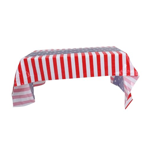 Zerodeko Amerikanische Flagge Tischdecke Patriotic Independence Day Tischdeko für Feste Wiederverwendbar Lebendige Farben für und Memorial Day von Zerodeko