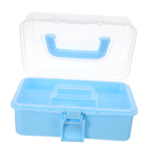 Zerodeko Aufbewahrungskiste bastelbedarf transportbox Bastelorganizer Werkzeugaufbewahrung Faltbare Box sortierbox Nähbehälter für Nähzubehör Näh-Organizer für Nähzubehör Plastik Sky-blue Zerodeko Aufbewahrungskiste bastelbedarf transportbox Bastelorganizer Werkzeugaufbewahrung Faltbare Box sortierbox Nähbehälter für Nähzubehör Näh-Organizer für Nähzubehör Plastik Sky-blue von Zerodeko
