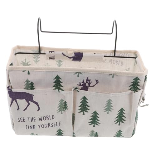 Zerodeko Beige Stoff Bett Organizer mit Verstellbaren Hängeschlaufen Nachttisch Hängeaufbewahrungstasche für Bücher Fernbedienung Handy für Schlafsäle Kleine Räume und Babybettseiten Zerodeko Beige Stoff Bett Organizer mit Verstellbaren Hängeschlaufen Nachttisch Hängeaufbewahrungstasche für Bücher Fernbedienung Handy für Schlafsäle Kleine Räume und Babybettseiten von Zerodeko