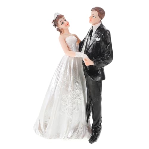 Zerodeko Brautpaar Figurine aus Resin Eleganter Cake Topper für Hochzeiten Romantische Torten Dekoration Vielseitig Einsetzbar für Hochzeitsfeiern und Home Decor Handgefertigte Details für Zerodeko Brautpaar Figurine aus Resin Eleganter Cake Topper für Hochzeiten Romantische Torten Dekoration Vielseitig Einsetzbar für Hochzeitsfeiern und Home Decor Handgefertigte Details für von Zerodeko