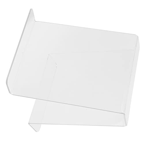 Zerodeko Buchstützen-bücherregal Gestell Vinyl Records Organizer Aufbewahrungsorganisator Für Schallplatten Ständer Für Vinylhalter Vinyl-albumhalter Plattenständer Transparent Acryl von Zerodeko