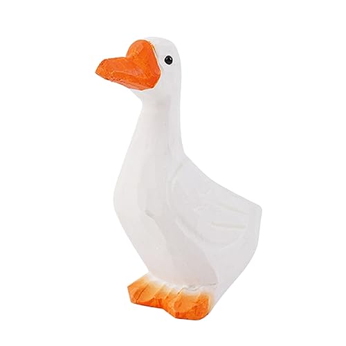 Zerodeko Cartoon Dekoration Lustiges Schreibtischornament Für Kinderzimmer Handgefertigtes Weißes Gans Figur Aus Perfektes Für Und Wohnaccessoire von Zerodeko