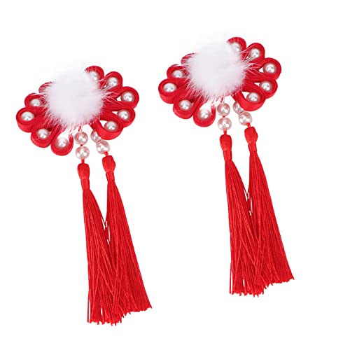 Zerodeko Chinesische Haarklammer Schleife mit Quaste und Glocke Frühlingsfest Haarschmuck für Einfach zu Befestigen Dekorativer Year Haarclip im Traditionellen Stil Zerodeko Chinesische Haarklammer Schleife mit Quaste und Glocke Frühlingsfest Haarschmuck für Einfach zu Befestigen Dekorativer Year Haarclip im Traditionellen Stil von Zerodeko