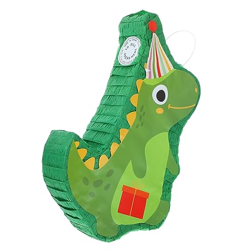 Zerodeko Dinosaurier Pinata Partyspiel mit Süßigkeitenfüllung Grüne Dinosaurier Deko für Kindergeburtstag Bridal Shower Karneval und Themenfeier von Zerodeko