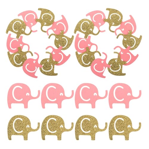 Zerodeko Elefant Konfetti für Babyparty Bunte Tischstreuung aus Papier für Geburtstagsfeiern und Babytaufen Leicht Sicher für Besondere Anlässe und Fotos mit Familie und Freunden von Zerodeko
