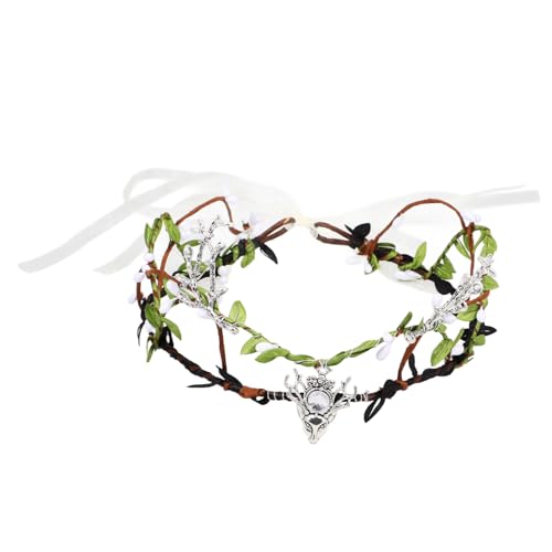 Zerodeko Elfenkranz Kopfschmuck Handgefertigte Faltbare Rattan Blattkrone Für Halloween Und Kostümpartys Stilvolles Haaraccessoire Für Damen Für Cosplay Zerodeko Elfenkranz Kopfschmuck Handgefertigte Faltbare Rattan Blattkrone Für Halloween Und Kostümpartys Stilvolles Haaraccessoire Für Damen Für Cosplay von Zerodeko