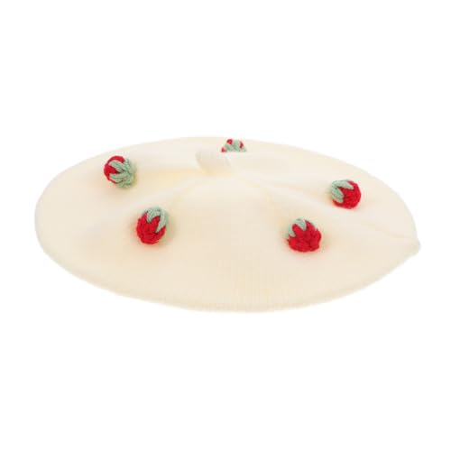 Zerodeko Erdbeer Beret für Damen Lustige Baskenmütze im Französischen Stil Dekorativer Erdbeerhut für Partys Süße Strickmütze für Mädchen und Teenager Zerodeko Erdbeer Beret für Damen Lustige Baskenmütze im Französischen Stil Dekorativer Erdbeerhut für Partys Süße Strickmütze für Mädchen und Teenager von Zerodeko