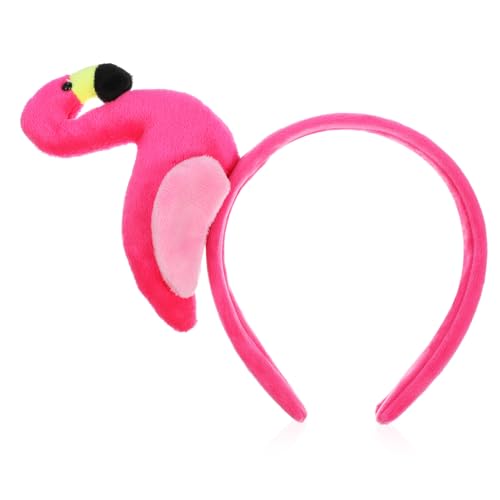 Zerodeko Flamingo Stirnband Aus Süßes Haar Accessoire Haarband Für Strandtage Gesichtswasch Stirnband Für Zuhause Perfektes Kostümzubehör Für Partys von Zerodeko