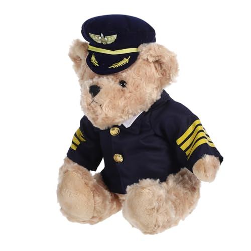 Zerodeko Flugkapitän Bär Aus Plüsch Weich Und Kuschelig Piloten Bär Süße Plüschbär Puppe In Uniform Für Partygeschenke Zum Kindergeburtstag Zerodeko Flugkapitän Bär Aus Plüsch Weich Und Kuschelig Piloten Bär Süße Plüschbär Puppe In Uniform Für Partygeschenke Zum Kindergeburtstag von Zerodeko