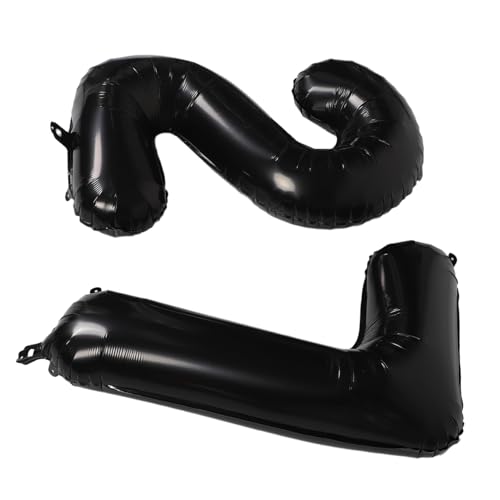 Zerodeko Folienballons Zahlen Langlebige Aluminiumfolie Leicht Aufzublasen Vielseitige Geburtstags Jubiläumsdeko Drinnen und Draußen Geeignet DIY Partydekoration zum Geburtstag von Zerodeko