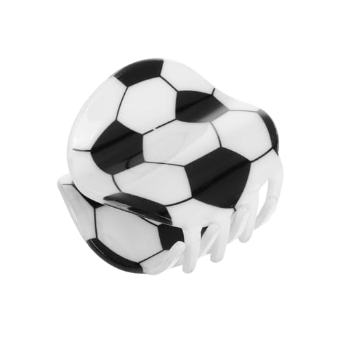 Zerodeko Fußball Haarspange für Dünnes Haar Kleine Sport Haarklammer Langlebiger und Bequemer Haarklammer für Damen Individuelles Design für Fußballfans Vielseitiges Sport Haaraccessoire von Zerodeko