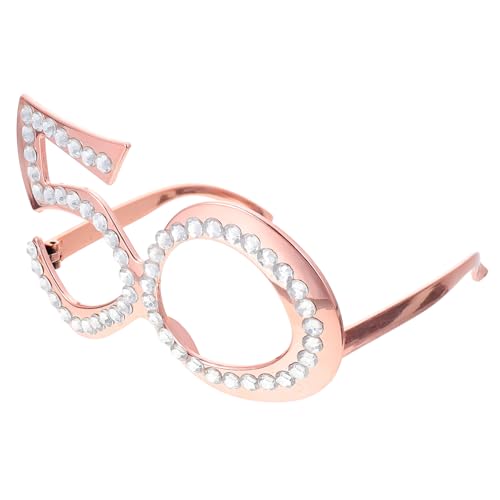 Zerodeko Geburtstagsbrille Jahre Roségold Glitzernde Zahlenbrille Aus Hautfreundlichem PC Leichtes Party Accessoire Für Erwachsene Fotorequisite Zum Runden Geburtstag Zerodeko Geburtstagsbrille Jahre Roségold Glitzernde Zahlenbrille Aus Hautfreundlichem PC Leichtes Party Accessoire Für Erwachsene Fotorequisite Zum Runden Geburtstag von Zerodeko