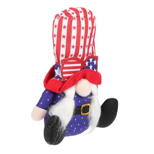 Zerodeko Gefüllte Zwergenpuppe Ornamente Zwergenornament Zum Unabhängigkeitstag Einzigartiges Design Für Die Dekoration des Patriotischen Tages Zerodeko Gefüllte Zwergenpuppe Ornamente Zwergenornament Zum Unabhängigkeitstag Einzigartiges Design Für Die Dekoration des Patriotischen Tages von Zerodeko
