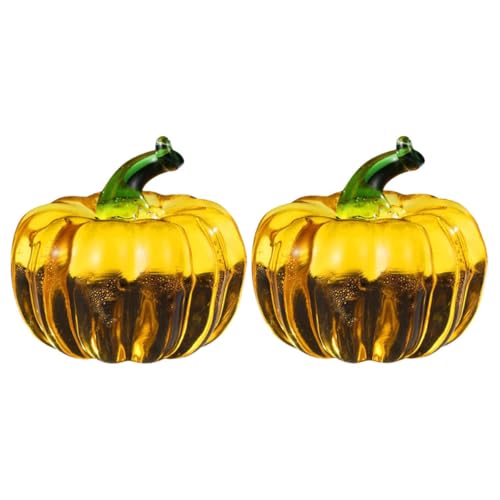 Zerodeko Glaskürbis-Foto-Requisite 2 Stück Kürbisschmuck Zart Und Realistisch Für Halloween Und Heimdekoration Zerodeko Glaskürbis-Foto-Requisite 2 Stück Kürbisschmuck Zart Und Realistisch Für Halloween Und Heimdekoration von Zerodeko