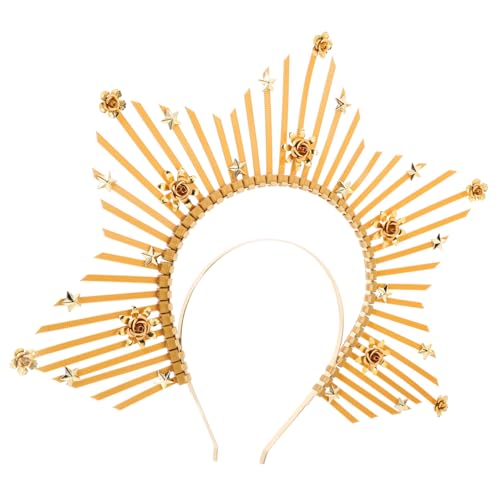 Zerodeko Göttinnen Haarspange Goldene Krone Haarschmuck Für Damen Accessoires Für Partys Hochzeiten Und Verlobungen Leicht Und Bequem Und Elegant von Zerodeko