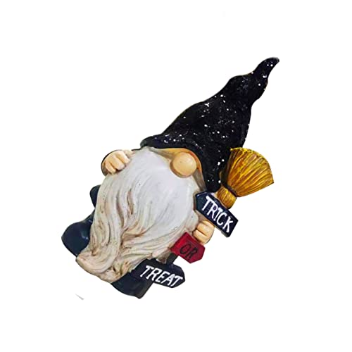 Zerodeko Halloween GNOME Figurine Resin Gruselige Deko Für Tisch Und Garten Gesichtslose Statue Für Halloween Lustiger Gartenzwerg Mit Besen Tischdekoration Für Festlichkeiten Zerodeko Halloween GNOME Figurine Resin Gruselige Deko Für Tisch Und Garten Gesichtslose Statue Für Halloween Lustiger Gartenzwerg Mit Besen Tischdekoration Für Festlichkeiten von Zerodeko