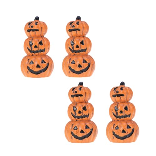 Zerodeko Halloween Künstliche Kürbisse Harz Kürbis Dekore 4 Stücke Set Für Party Und Zuhause von Zerodeko