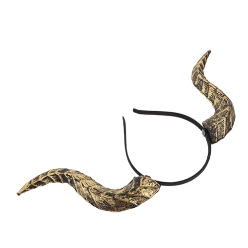 Zerodeko Halloween Teufel Hörner Haarreif Abnehmbar Gothic Teufel Hörner Stirnband Für Damen Herren Karneval Cosplay Party Zubehör Mit Realistischen Geschwungenen Hörnern Zerodeko Halloween Teufel Hörner Haarreif Abnehmbar Gothic Teufel Hörner Stirnband Für Damen Herren Karneval Cosplay Party Zubehör Mit Realistischen Geschwungenen Hörnern von Zerodeko