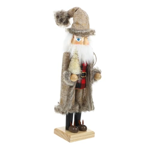 Zerodeko Holz Figur Weihnachtsdeko Santa Claus Holzfigur für Tisch Dekoration Festliche Holzkunst für Zuhause Zerodeko Holz Figur Weihnachtsdeko Santa Claus Holzfigur für Tisch Dekoration Festliche Holzkunst für Zuhause von Zerodeko