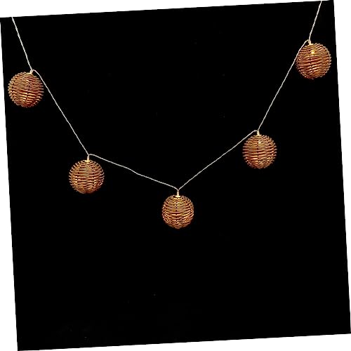 Zerodeko Kabelgebundene -lichterkette Mit Usb-imitation-rattan-lichterkette Dekorative Lampenkette Romantisches Licht Warmes Leuchten Für Die Inneneinrichtung von Zerodeko