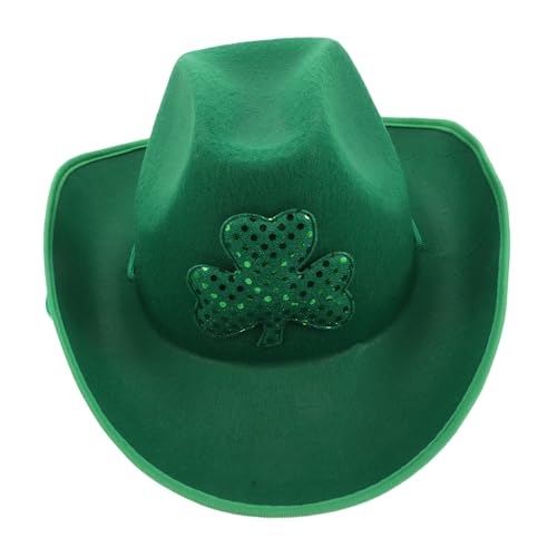 Zerodeko Kleeblatt-cowboy-kappe Für St. Patrick's Day Cosplay-hut-requisite von Zerodeko