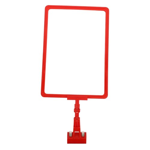 Zerodeko Logo Box Billboard magnetischer Etikettenhalter Regaletikettenhalter Label -Inhaber für den Einzelhandel Magnetische Etikettenhalter für den Einzelhandel Kennzeichenhalter Abs rot von Zerodeko