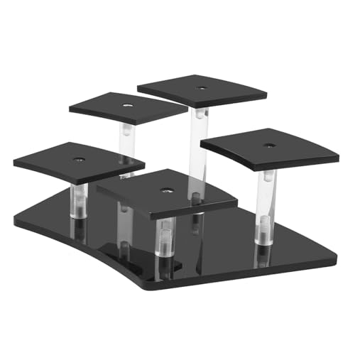 Zerodeko Mehrstufiges Acryl Display Regal Transparentes Abnehmbares Organizer Riser Stabiler Ständer für Puppen Actionfiguren Brillen und Sammlerstücke Vielseitig für Zuhause und Shop von Zerodeko