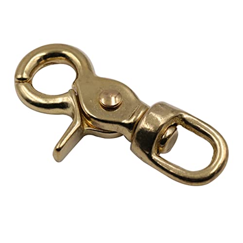 Zerodeko Messing Karabinerhaken Ovaler Drehverschluss Robust für Lederbänder Taschenriemen und Bastelprojekte mit Sicherem Federverschluss Rostfreiem Messing Zerodeko Messing Karabinerhaken Ovaler Drehverschluss Robust für Lederbänder Taschenriemen und Bastelprojekte mit Sicherem Federverschluss Rostfreiem Messing von Zerodeko