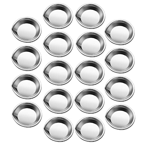 Zerodeko Metall-farbschalen 18 Stücke Paint Bablett mit Gie?en Auslauf Aquarellplatte Paint Fach Herk?mmling Pigment Mischplatte für DIY Kunst Malerei Silber 2 Make- Up Metallfarbenpalette von Zerodeko