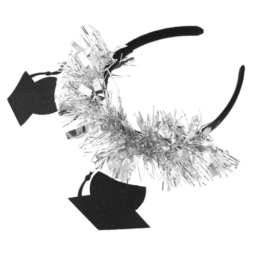 Zerodeko Mini Abschlusskappen Stirnband mit Silbernem Glitzer Robustes Haarband für Party Haarschmuck Accessoire Vielseitig Einsetzbar für Abschlussfeiern und Festliche Anlässe Zerodeko Mini Abschlusskappen Stirnband mit Silbernem Glitzer Robustes Haarband für Party Haarschmuck Accessoire Vielseitig Einsetzbar für Abschlussfeiern und Festliche Anlässe von Zerodeko