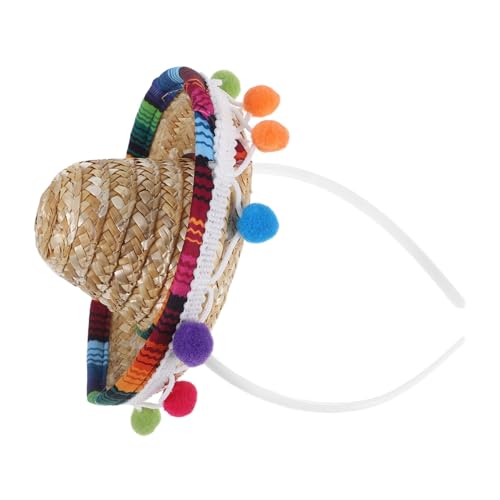 Zerodeko Mini Sombrero Stirnband Mexikanischer Partyhut Unisex für Karneval Geburtstag Fiesta Dekoration Kostüm Zubehör mit Buntem Mexikanischem Flair von Zerodeko