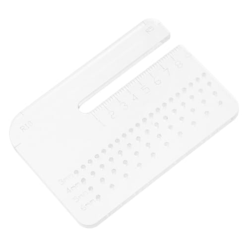 Zerodeko Multifunktional abgerundeter Eckherrscher verstellbarer Locher Craft Hole Punch kleiner Lochpuncher Punch -Werkzeug Nähen Locher Stichlocher hohles Stanzwerkzeug Handlocher Acryl von Zerodeko