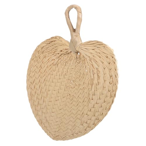 Zerodeko Natürlicher Handgefertigter Bastfächer aus Stroh Leichter Sommerlicher Abkühlungsfächer mit Griff Traditionelle Cattail--handfächer für Zuhause und Outdoor Breit Zerodeko Natürlicher Handgefertigter Bastfächer aus Stroh Leichter Sommerlicher Abkühlungsfächer mit Griff Traditionelle Cattail--handfächer für Zuhause und Outdoor Breit von Zerodeko