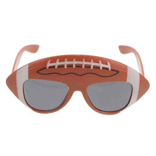 Zerodeko Party Sonnenbrille Rugby Form Lustige Brille für Erwachsene und Teens Leichte PC Materialien Vielseitiges Fotoaccessoire für Karneval Strandparty Fasching und Kreative Kostümideen von Zerodeko
