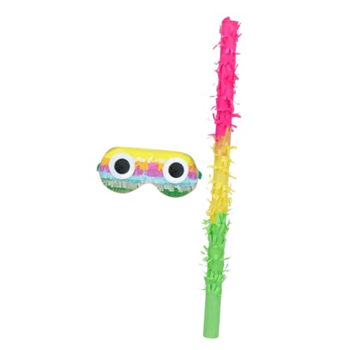 Zerodeko Pinata Stabstock mit Augenmaske Lustiges Partyzubehör für Geburtstagsfeiern Geeignet für Erwachsene für Pinata Spiele und Feierlichkeiten Zerodeko Pinata Stabstock mit Augenmaske Lustiges Partyzubehör für Geburtstagsfeiern Geeignet für Erwachsene für Pinata Spiele und Feierlichkeiten von Zerodeko
