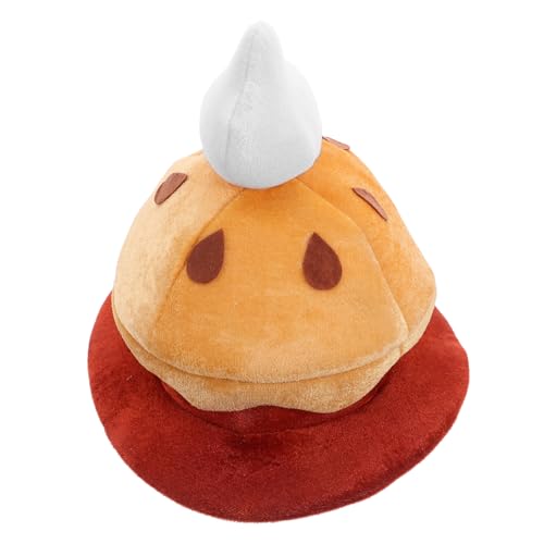 Zerodeko Plüsch Kürbis Weicher Runder Food Kostümhut für Halloween Weihnachten Thanksgiving Lustige Foto Requisite Dekorative Verkleidungsmütze für Erwachsene und Teens von Zerodeko