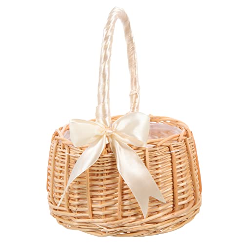 Zerodeko Rattan Blumenkorb für Hochzeiten Handgefertigter Geflochtener Tragbarer Blütenkorb für Fotografie und Dekoration für Partys und Kleiner Aufbewahrungskorb Zerodeko Rattan Blumenkorb für Hochzeiten Handgefertigter Geflochtener Tragbarer Blütenkorb für Fotografie und Dekoration für Partys und Kleiner Aufbewahrungskorb von Zerodeko