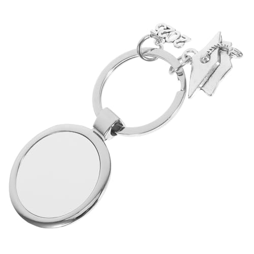 Zerodeko Schlüsselanhänger Mit Wärmeübertragung Blanko-schlüsselanhänger Für Wärmeübertragung Gastgeschenke Für Absolventen Abschluss-schlüsselanhänger Zinklegierung Silver von Zerodeko