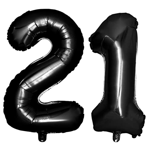 Zerodeko Schwarze Zahlenballons Für Geburtstagsfeiern Jumbo Folienballons Für 90 Jubiläum Feierlichkeiten Pro Packung von Zerodeko