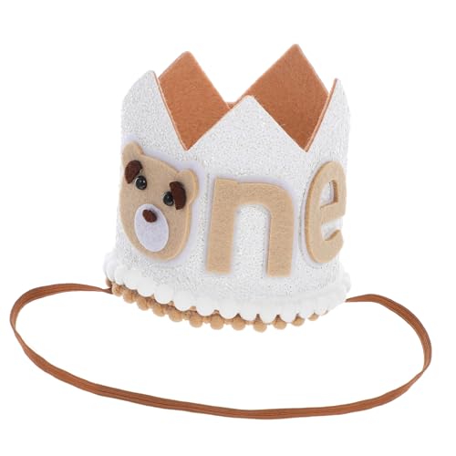 Zerodeko Süße Geburtstagskrone Für Adorable Bear Hut Als Fotorequisite Partyhut Für Kindergeburtstagsfeiern Dekoration Für Ersten Zerodeko Süße Geburtstagskrone Für Adorable Bear Hut Als Fotorequisite Partyhut Für Kindergeburtstagsfeiern Dekoration Für Ersten von Zerodeko