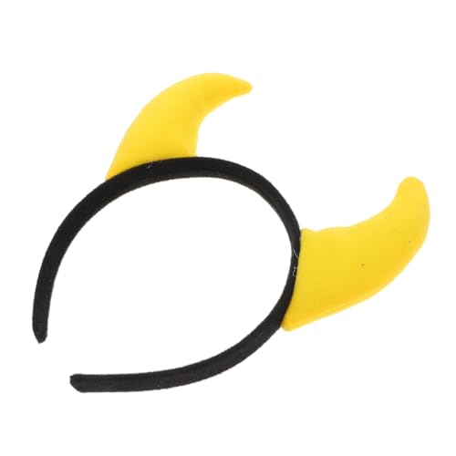 Zerodeko Teufelshörner Haarreif Halloween Kostüm Zubehör Großes Robustes Hörner Stirnband mit Dickem Schaumstoffkern für Damen und Herren für Halloween Cosplay Party und Karneval von Zerodeko