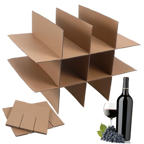 Zerodeko Versatile Umzugskisten Trennwände aus Karton für Geschirr Glas Schutz Effiziente Organisation und Flexible Einteilung von Zerodeko