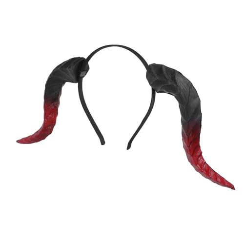 Zerodeko Verstellbares Abnehmbares Hörner Haarband aus Flexiblem PU und Leichtes Animal Headband für Halloween Cosplay Karneval Partydekorationen und Festivalfeiern von Zerodeko