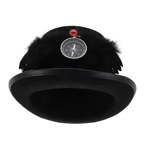 Zerodeko Vintage Steampunk Top Hat mit Flügel und Leichtes Gothisches Kostüm Accessoire für Halloween Karneval Cosplay und Themenpartys Stilvolles Unisex Design für Langes Tragen von Zerodeko