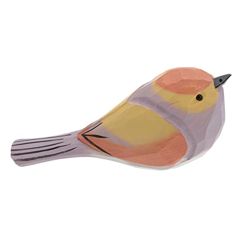 Zerodeko Vogelschmuck aus Holz Taube Nest Solar- Holztiere für die Dekoration Dekorative Holzfiguren Vogelfigur Tierdekor aus Holz Miniatur-Vogelskulptur Tierfiguren von Zerodeko