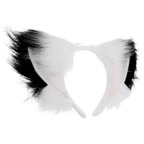 Zerodeko Weiches Plüsch Fuchsohr Haarband Elastisch Komfortabel für Damen Cosplay Party Halloween Tierohren Stirnband von Zerodeko