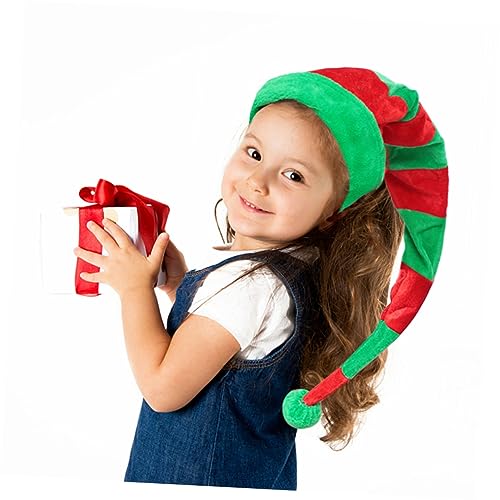 Zerodeko Weihnachtlicher Elf Hut Lustiger Weihnachtsmütze für Erwachsene und Kostümaccessoires für Weihnachtsfeiern und Fotoshootings Leicht und Sicher für Festliche Anlässe Adorables von Zerodeko