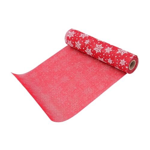Zerodeko Weihnachtlicher Tischläufer mit Schneeflocken-Motiv Bedruckte Tischdecke aus Langlebigem Material Mittlere Stärke Praktisch und Dekorativ für Zuhause Hotel Restaurant Festliche von Zerodeko